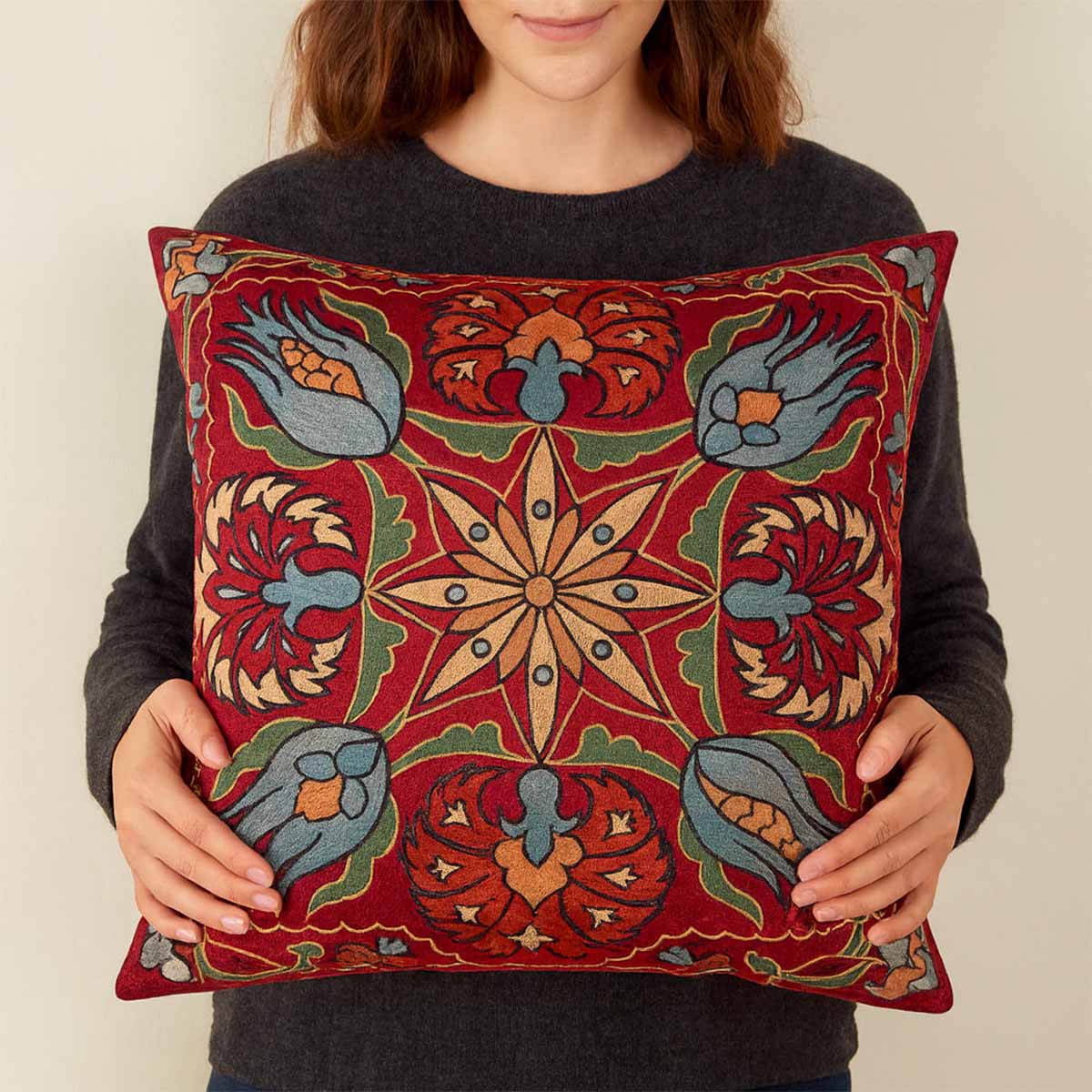 Ottoman Tulip Cushion 101
